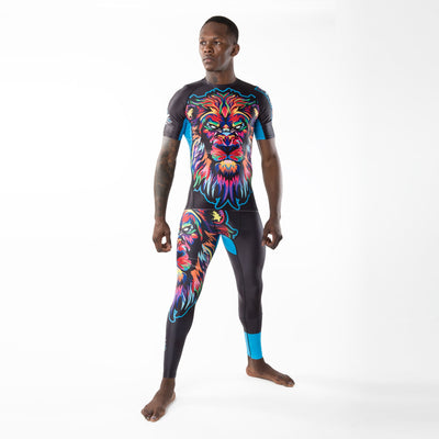 Higher Lion Short Sleeve Compression Rash Guard