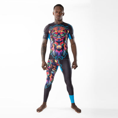 Higher Lion Short Sleeve Compression Rash Guard